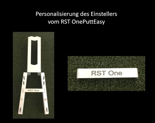 RST OnePuttEasy: Personalisierung